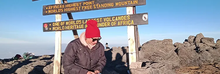 Barafu Camp â€“ Uhuru Peakâ€“ Back to Barafu Camp to Mweka Camp