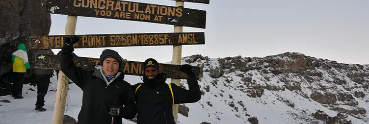 Summit Day - Barafu Camp climb to Uhuru Peak and Mweka camp