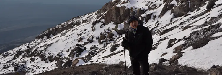 Barafu Camp (4,700m) to Summit (5,895m), descent to Mweka Camp (3,100m)