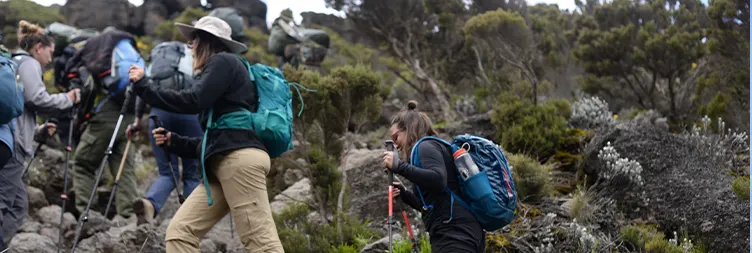 HIKING FROM BARRANCO CAMP - KARANGA CAMP