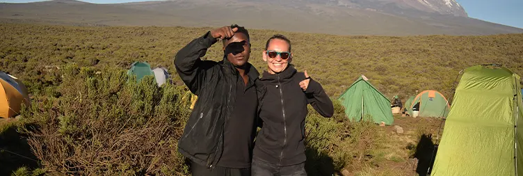  Climbing from Mti Mkubwa Camp to Shira Camp 1
