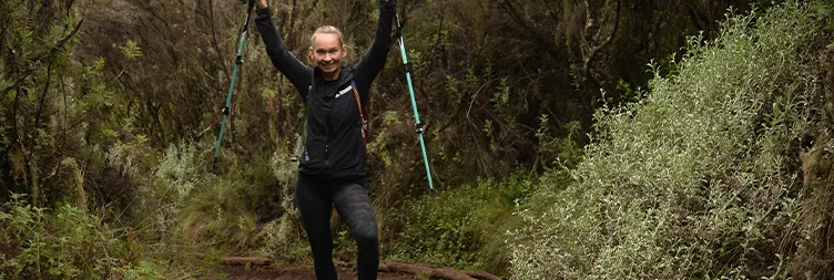 Trekking from Mti Mkubwa Camp to Shira 1 Camp.