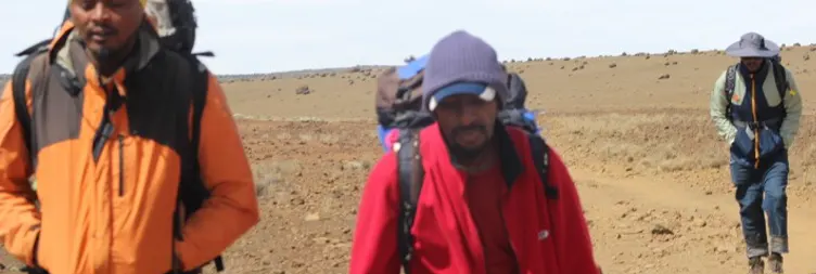Horombo Hut to Kibo Hut 4th day of 6 days climb Kilimanjaro 