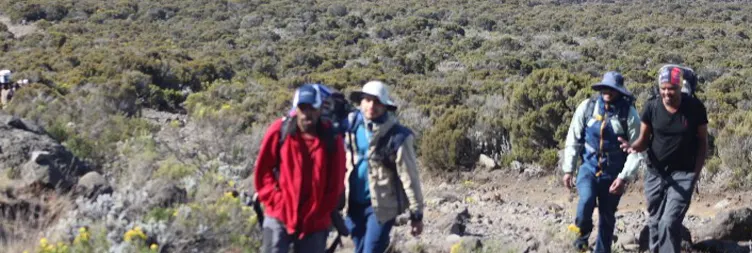 Horombo Hut to Kibo Hut 4th day of 6 days climb Kilimanjaro 