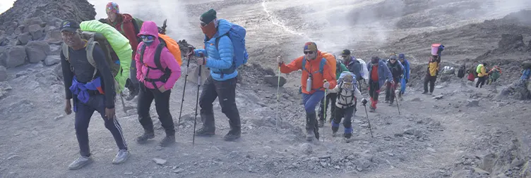 Climb from Karanga Camp to Barafu Camp