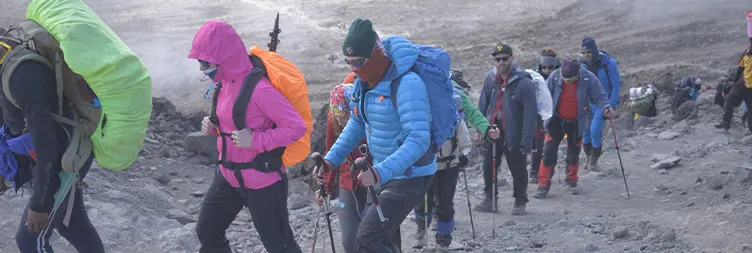 Barranco Camp - Hike up to Karanga Camp  - Barafu Camp 