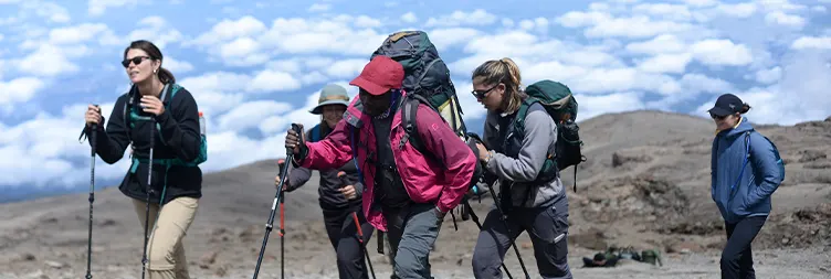 Karanga Valley climb up to Barafu Camp