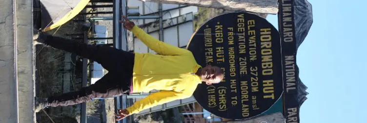 Challenge trek from Kibo Hut to Uhuru Peak, Descend to Horombo Hut: 