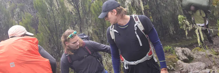 Machame Camp hike to Shira Camp