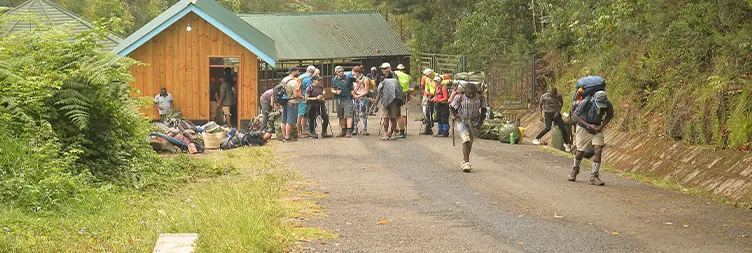 Machame Gate to Machame Camp.