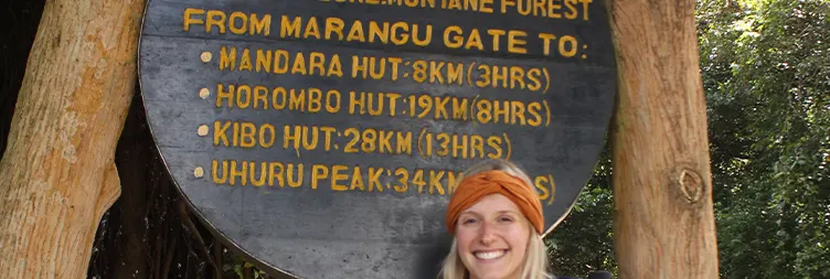 Start climbing at Marangu Gate to Mandara Hut