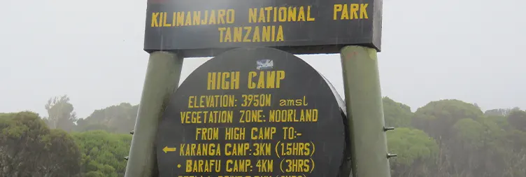  Barafu Camp Uhuru Peak Mweka Camp 