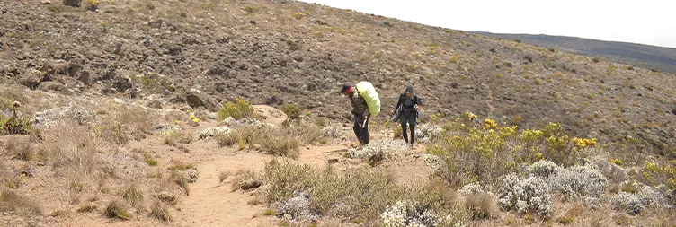Climb continues from, Buffalo Camp - Rongai Third Cave