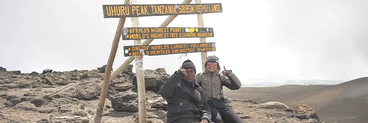 Summit Day: School Hut Camp to Uhuru Peak and then to Millenium Camp.