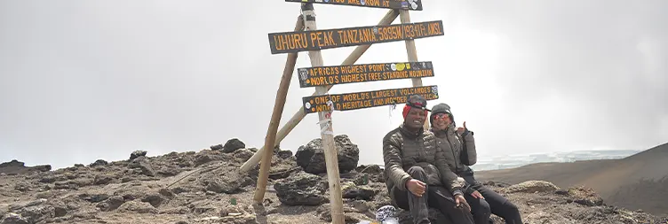 School Huts - Uhuru Peak (5,895m / 19,340 ft) - Millenium Camp (3,720 m / 12,205 ft)
