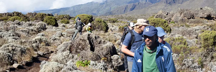 Shira Camp 1 - Shira Camp 2, 3rd day of 9 days Kilimanjaro climb