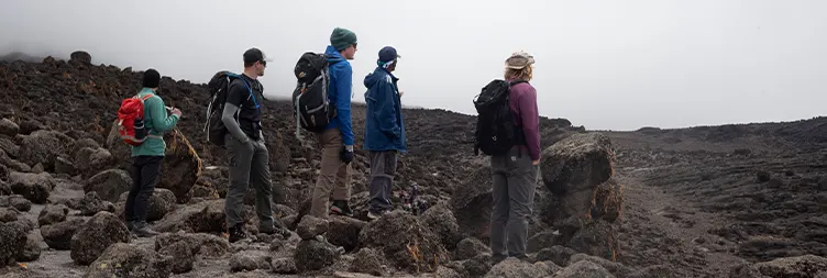 Shira 1 camp to Shira 2 camp 