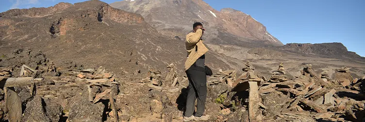 Shira 1 camp to Lava Tower to Moir Hut