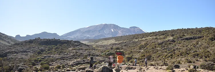 Shira II Camp to Moir Camp via Lava Tower.