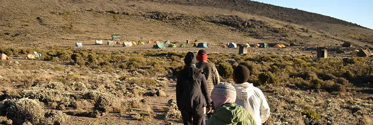 Shira 1 Camp to Moir Hut (11,500 ft to 13,800 ft)