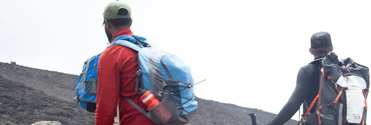 Shira camp 2 climb to Barranco Camp via Lava Tower