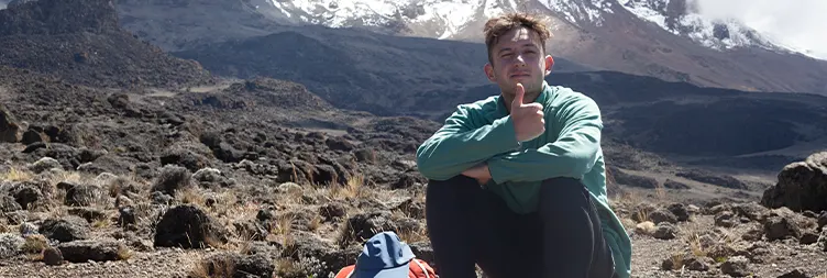 Shira 2 Camp to Lava Tower and Barranco Camp. 