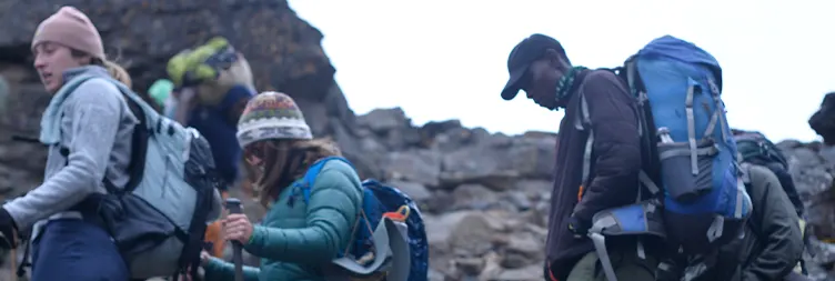 Climb from Shira Hut 2 to Barranco Camp