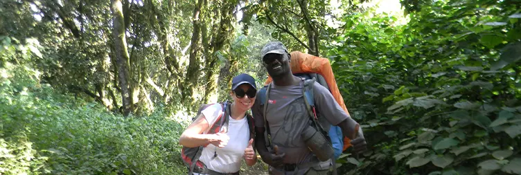 umbwe gate climb to umbwe cave camp