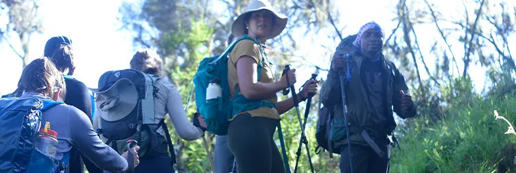 UMBWE CAVE CAMP TREK UP TO BARRANCO CAMP